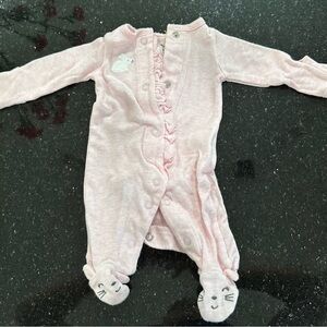 Carter's Pink Footie One Piece Soft Cotton Sleepwear